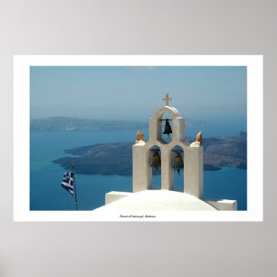 Poster Church at Imerovigli, Santorini