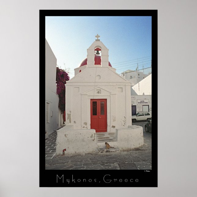 Poster Church Kitty - Mykonos (Frente)