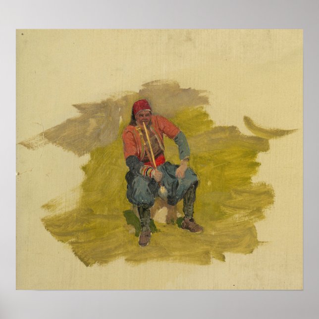 Poster Church - Near East Man Donkey 1868 (Frente)