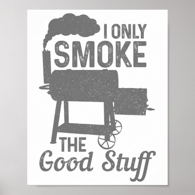 Poster Churrasco Carne Fumante Grill Griling Engraçado (Frente)