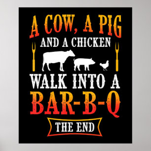 Poster CHURRASCO Chef-mestre do Piada-presente-Churrasco