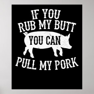 Poster Churrasco CHURRASCO Esfregar Meu Bumbum Puxar Mi