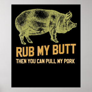 Poster CHURRASCO CHURRASCO Grill Pork Engraçada Id Fuma