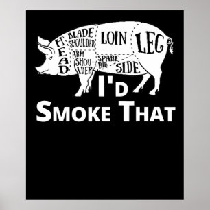 Poster CHURRASCO CHURRASCO Grill Pork Id Fuma Que Garota