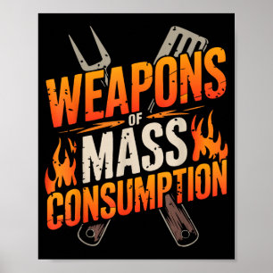 Poster Churrasco churrasco piada grelhar mestre chefe fum