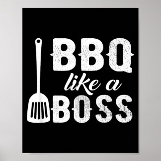Poster Churrasco Como Um Chefe Frase De Enthusista De Chu