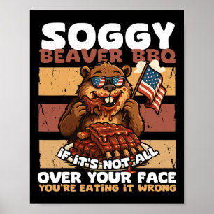 Poster Churrasco de castor de porco, se não está na sua c