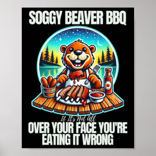 Poster Churrasco de castor de porco, se não está na sua c