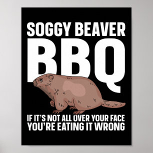 Poster Churrasco de castor de porco, se não estiver na su