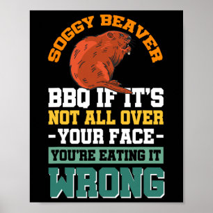 Poster Churrasco de castor de porco, se não estiver na su