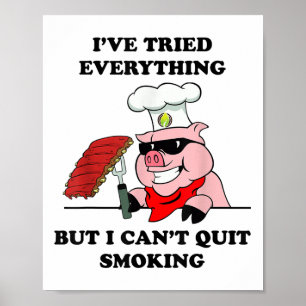 Poster Churrasco De Grelha Principal Sair De Fumar Carne