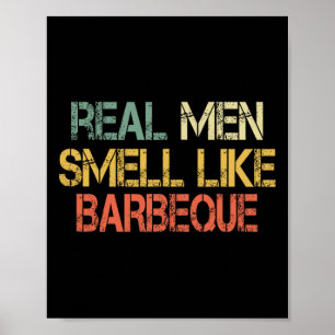 Poster Churrasco Divertido Retro Grelhar Homens Reais Che