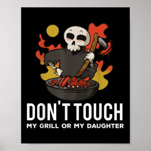 Poster Churrasco Engraçado Passa Pai- Filha Foodies Barbe