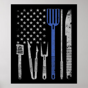 Poster Churrasco   Peixe-CHURRASCO com Cozinhar de bandei