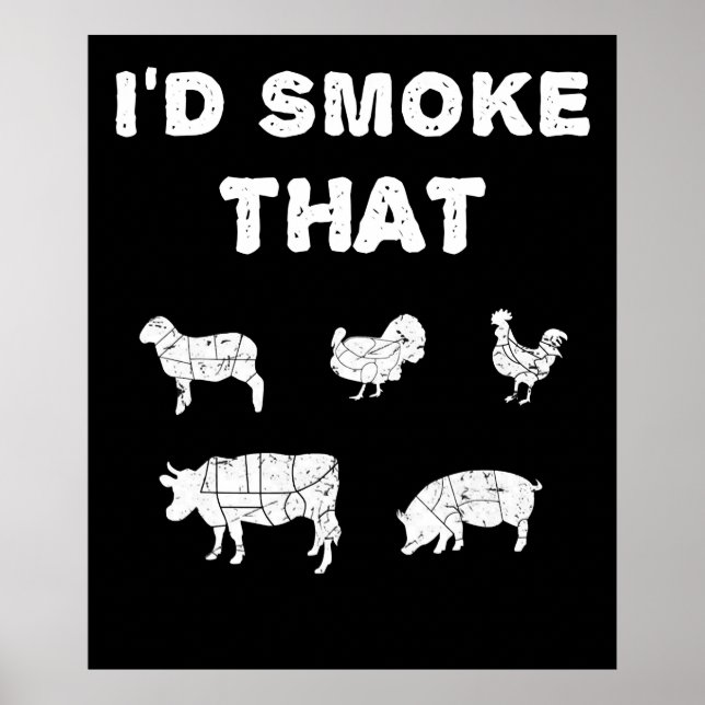 Poster CHURRASCOS | ID Fumar Os Presentes De CHURRASCO De (Frente)