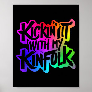 Poster Chutar Com Minha Reunião Familiar Engraçada Do Kin