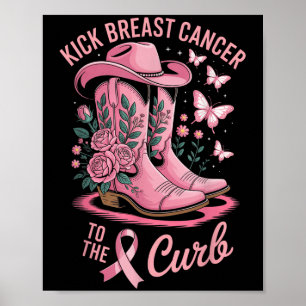 Poster Chutar O Cancer Da Mama Para O Cancer Da Mama Do C