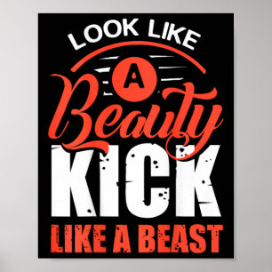 Poster Chute Como Uma Fera, Camiseta de Kickboxing, Camis