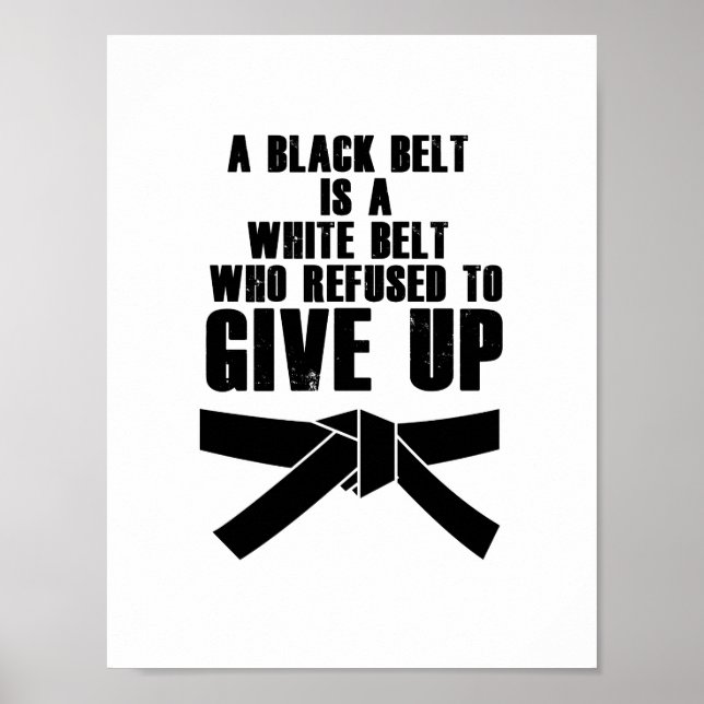 Poster Chute como uma garota Karate Tae Kwon do Arte Marc (Frente)