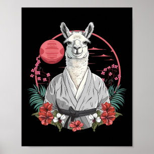 Poster Chute de Llama de Taekwondo Kickboxing Taekwondo L