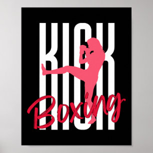 Poster Chute frontal de Kickboxing
