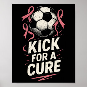 Poster Chute Para Uma Cura - Apoio de Futebol ao Câncer d