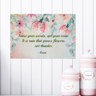 Poster Chuva Aumenta Trecho De Flores Rumi