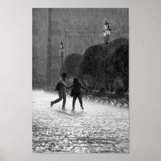 Pôster Chuva caindo (Frente)