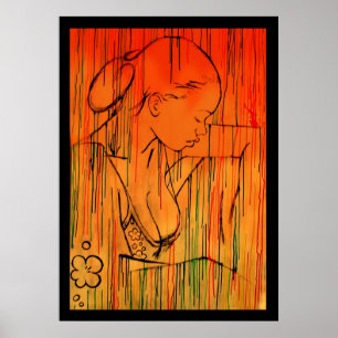 Poster Chuva crioula amarela