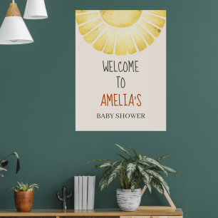 Poster Chuva de Amor: Baby Shower do Nosso Pequeno Raio d
