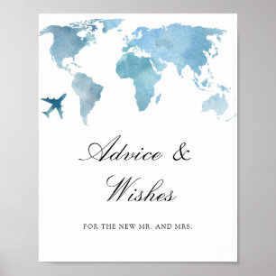 Poster Chuva de arroz de viagem - conselhos e desejos