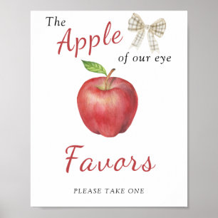 Poster Chuva de bebê Apple - Placa de Lembrancinhas