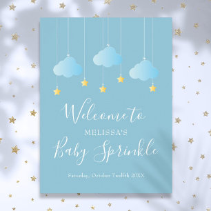 Poster Chuva de Bênçãos para o Bebê Bem-vindo