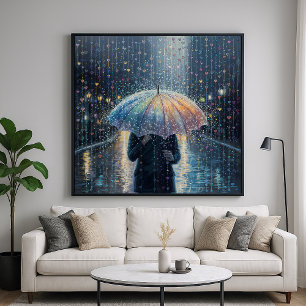 Poster Chuva de Corações
