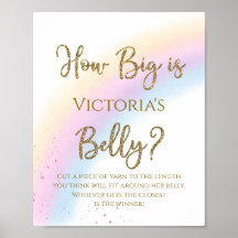 Chuva de Cores Quão Grande é a Barriga da Mamãe Jo