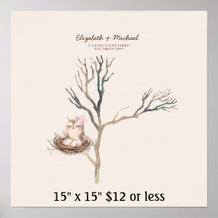 Poster Chuva de Dedos de Bebê Árvore de Pegadas de Mãos A