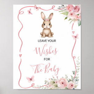 Poster Chuva de Desejos Menina Chácara de Coelhinho Fofin