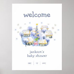Poster Chuva de Inverno Leva Uma Aldeia Bem-vindo ao Chá