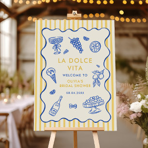Poster Chuva de Noiva Caprichosa Italiana La Dolce Vita