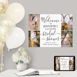 Poster Chuva de Noiva Qualquer Tema Boas-vindas 4 Colagem