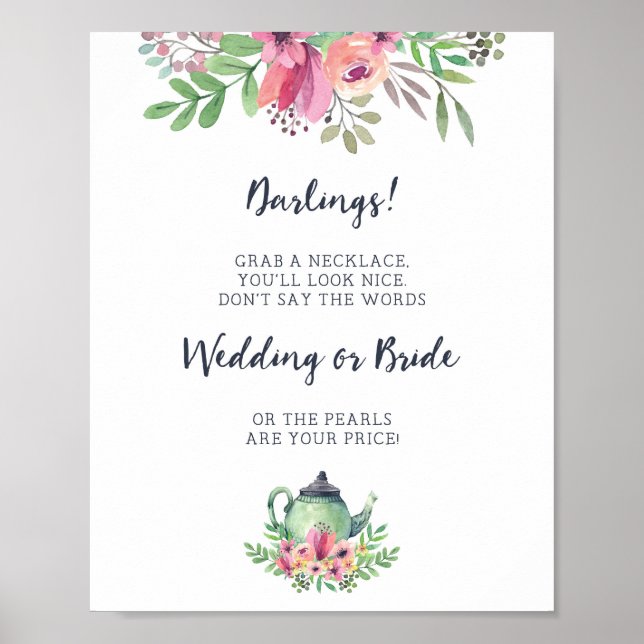 Poster Chuva de Noivas Não Diga Noiva Sinal de Jogo (Frente)