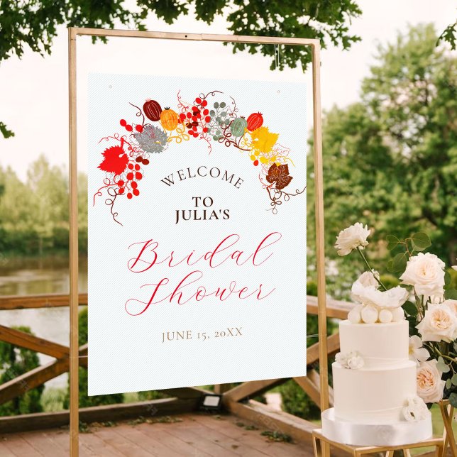 Poster Chuva de Rosa Bridal Shower (Criador carregado)