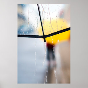 Poster Chuva do guarda-chuva do dia chuvoso