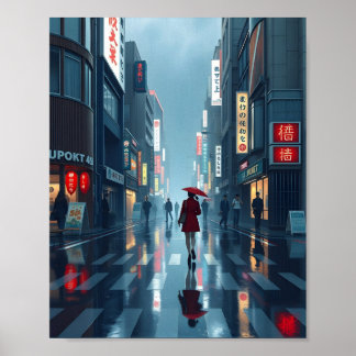 Poster chuva forte em tokyo 2