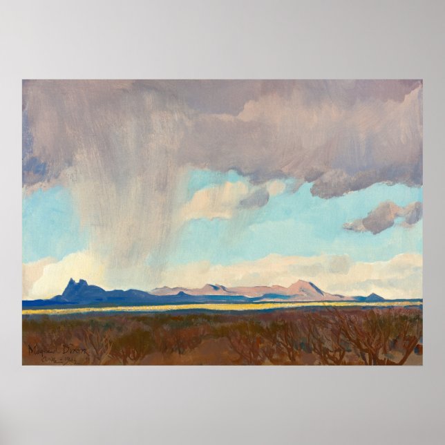 Poster Chuva para o Golfo por Maynard Dixon (Frente)