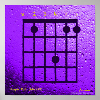 Pôster Chuva Roxa (Bb add9)