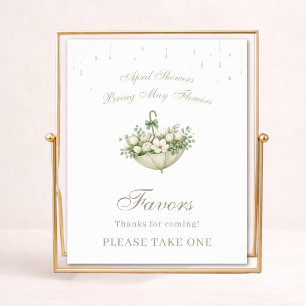 Poster Chuvas de Abril Trazem Flores de Maio Lembrancinha