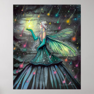 Poster Chuvas de Estrelas Arte de Fada Fantasia por Molly