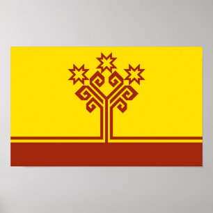Poster Chuvashia Flag