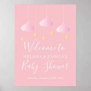 Poster Chuveirinho Chuveirinho Bebê Menina Rosa Bem-vinda